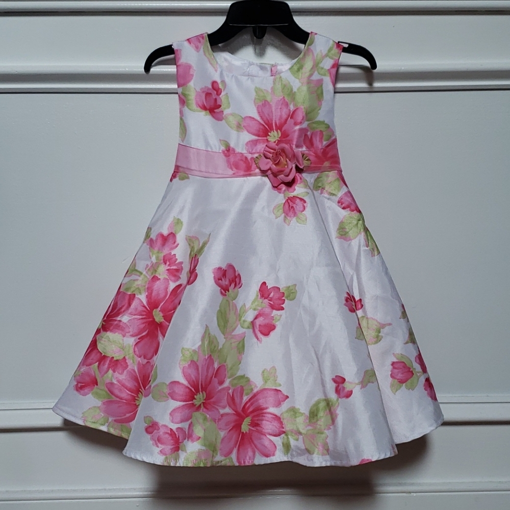 Brooke Lindsay 🌺 Pink Floral Dress Size 3T